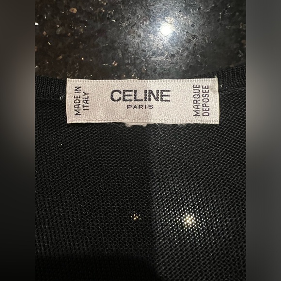 Authentic Celine Sleeveless Blouse with Sheer Back with COA S - Picture 7 of 10